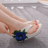 Queen Woman Slippers Home Casual Beach Flip Flops Lady Sandals Summer Sexy High