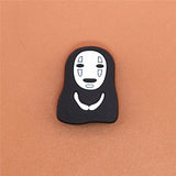 Single Sale Spirited&Away Shoe Charms Accessories Cute No Face man Garden Shoe Decoration for croc jibz Kid's X-mas