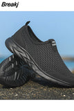 Men's Casual Shoes Large Size Breathable Outdoor Flat Mesh Lightweight Sneakers Fashion Running Shoes Zapatillas Comodas