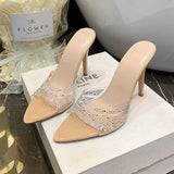 Breakj Water Drill New High Heels Tips Fish Mouth Transparent Fine And Cool Drag Niche Design Feel Wear Lady