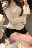 Color Basic Y2k Tops Woman Woman Design Korean Style Long Sleeve Pullover Casual Elegant Fashion Clothing 2023 Spring