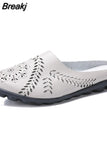 New Low Heels Slippers For Women Round Toe Flat Ladies Shoes Fashion Designer Comfortable Outdoor Female Casual