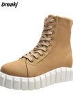 Women Boots 2023 Fashion Chunky Boots Platform Boots White Shoes For Women Autumn Winter Boots High Heels Botas