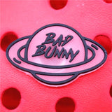 Bad Bunny Style Shoe Charms Accessories Planet Dice Eye Rabbit Man Shoe Buckle Decorations fit Kids X-mas Party