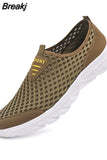 Men Shoes Casual Breathable Lightweight Sports Shoes A Pedal Comfortable Outdoor Hiking Shoes Fashion Tennis