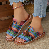 Breakj Flat-Bottomed Slippers Women's 2025 Summer New Wear Thai Thai Sand Beach Cool Slippers Women's