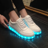 Sneakers for Women Casual Shoes Led Glowing Shoes for Men Fashion Flat Running Sneakers LED Rechargeable Couple's