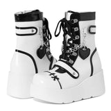 Breakj Thick Bottom Boots 2025 New Punk Locomotive Mid-Sleest Boots Girl Cute Spice Girl Martin