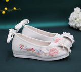 Breakj Shoes Ancient Style Chinese Wedding Shoes Red Pearl Xiushoes Ancient Costume Bride Shoes Embroidered