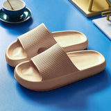 Leopard Thick Platform Slippers for Women Home Couple Soft Sole Slide Sandals Woman 2023 Summer Beach Flip Flops