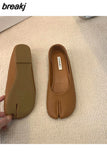 Split Toe Flats Shoes Women Brand Ballerina Ninja Tabi Cozy Loafers Female Mary Jane Casual Moccasins Ladies Shoes