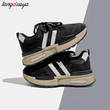 Women's Casual Platform Sneakers Comfortable Breathable Wear-Resistant Non-slip Trendy All-match Spring and Autumn