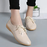 Leather Summer Loafers Shoes Women Casual Shoes Moccasins Soft Pointed Toe Ladies Footwear Women Flats Shoes