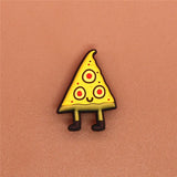 Sale 1pcs Original Shoe Charms Cartoon Ice cream and Burger Garden Shoe Buckle Accessories Decorations Fit Croc JIBZ
