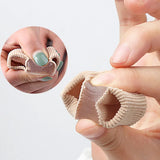 Silicone Toe Spreader Separator Fabric Bunion Hallux Valgus Corrector Thumb Finger Correction Straightener Foot Care