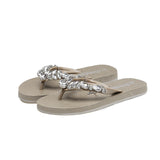Breakj Summer New Glass Drill Flip-Flops Of Small Tails Wear Anti-Slip Wear-Resistant Flip