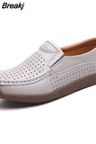 Autumn Light Women's Flat Shoes 2023 New Comfort Plus Size White Women's Vulcanize Shoes Hollow Casual Women