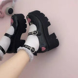 Wedges Mary Janes For Women Pumps 2023 Spring Summer Brand New Gothic Style Comfy Women Office Lady Shoes Big Size