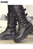 Girl Women Shoes Strange Style Stress Punk Ankle Boots High Heels Platform Boots For Trendy Winter Dress botas de