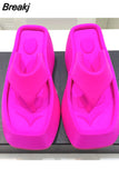 Women Wedge Sandals Platform Heels Summer Shoes For Women Fashion Wedges Zapatos Mujer Slippers 2023 New Flip