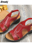 Summer Comfort Shoes of Women Fashion Peep Toe Casual Wedge Sandals Women's Plus Size 43 Platform Ladies