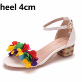 Queen Women Summer Wedges Female Floral Platform Bohemia High Heel Sandals Ankle Strap Open Toe Ladies
