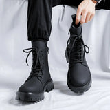 Breakj Martin Boots Male Autumn And Winter Long Tube Overalls Net Red High Street Soft Leather British Yuppie Male Boots