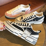 Casual Women Shoes Canvas Breathable Outdoor Sneakers Spring Summer Shoes Platform Lace