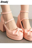 High Heeled Women Pumps 2023 New Fashion Niche Design Sense Mary Jean Shoes French Style Buckle Strap Pumps Spring