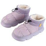 Winter Cotton Shoes for Women Down Waterproof Lightweight Snow Boots Female Thick Bottom Keep Warm Plush Ankle Boots