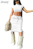 Spring Camouflage Women Streetwear Women Turtleneck Shorts Crop Top And Skinny Skirts Casual Matching 2pcs Outfits