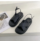 Casual Buckle Sandals Women's Summer New Fashion Net Red Explosion Models Ins Tide Roman