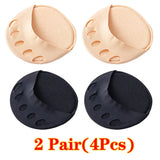 Women Forefoot Pads High Heels Half Insoles Five Toes Insole Foot Care Calluses Corns Relief Feet Pain Massaging Toe