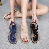Women Sandals Flip Flops Summer Flat Shoes Woman Bohemian Sandals Ladies Vacation Beach Sandales