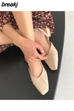 Bling Gold Silver Women's Sandals 2023 Sexy Point Toe Thick Heel Party Shoes Woman Summer Slip-on Square Heeled
