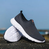 Men's Casual Shoes Large Size Breathable Outdoor Flat Mesh Lightweight Sneakers Fashion Running Shoes Zapatillas Comodas