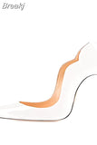 upper women customize stilettos 8cm 10cm 12cm high heels pointed toe party dress club dance plus size 46 pumps