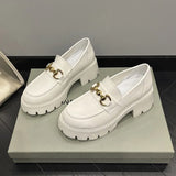 Heels Women's Loafers Pumps Luxury Designer Shoes Ladies 2023 Spring Wedge Casual Leather Wedding Shoes Bride Round