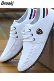 Fashion Leather Shoes for Men Casual Loafers Moccasins High Quality Shoes Male Lightweight Driving Footwear 2023