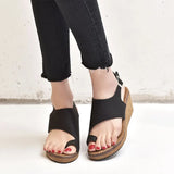 Casual Soft Big Toe Foot Correction Sandal Orthopedic Bunion Corrector Women PU Leather Shoes Comfy Platform Flat