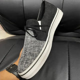 Summer Women Flats Shoes Bowknot Mixed Colors Casual Sneakers Ladies Lazy Shoes Slip On Vulcanized Breathable