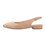 Women's Wedding Shoes Cross-tied Ankle Strap Sandals Gold Toe Mid Heels Dress Shoes Mixed Color Sandalias Mujer