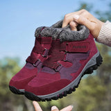 o'clock Trendy Woman Ankle Boots Winter Comfortable Warm Female Snow Shoes Outside Casual Anti-skid Wear-resisting