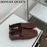 Women Loafer Shoes Flat Square Toe Female Casual Sneaker British Oxford Shoes Slip On Soft Moccasin Brand Ballet Zapatilla