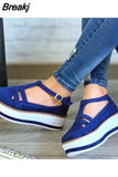 Women's Sandals Summer Vulcanized Shoes Fashion Tassel Casual Style Flat Shoes Solid Color Thick Bottom Women's