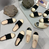 Shoes Women's 2024 New Summer Casual Flat Bottom Baotou Half Slippers Shoes for Women Designer