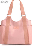 Capacity New Travel Handbags Designers Women's Shoulder Bag Nylon Waterproof Fitness Totes Female Top-handle Shopping