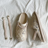 Women's Round Toe Flat Shoes Dress Comfortable Knitting Ballet Flat Casual Shoes Walking Flat Shoes Office Shoes Moccasins