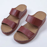 Summer Plus Size Platform Slippers Women 2022 Casual Open Toe Wedges Sandals Women Thick Sole Slides Zapatillas
