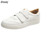 Women's Vulcanize Shoes Sneakers Candy Color Hook & Loop Canvas Shoes White Sneakers Women Rubber Ladies